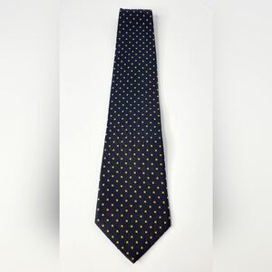 Noble Hand-made Tie Black with Gold Print